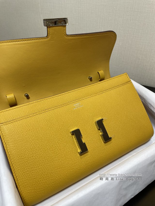 Hermes女士小挎包 愛馬仕Constance康康to go斜挎包 琥珀黃金扣  tdh2276